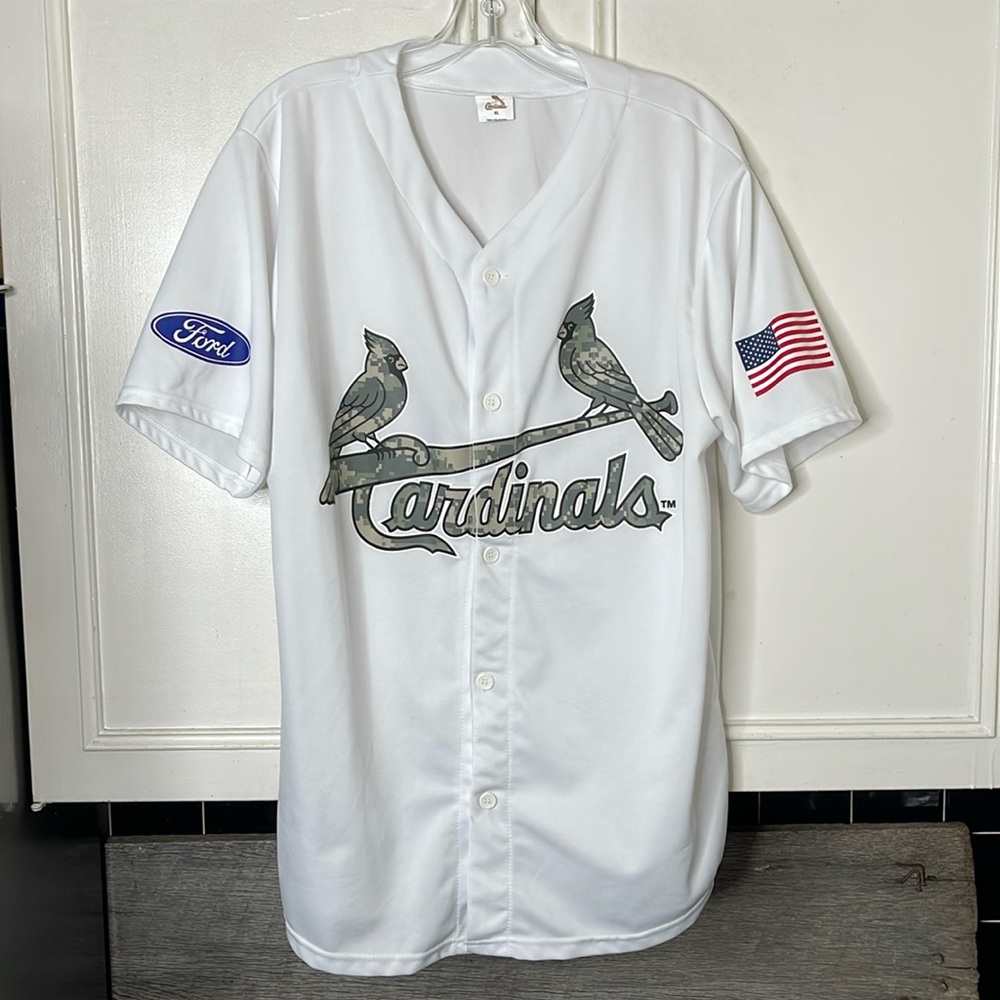 St. Louis Cardinals Game jersey Camo logo men’s size XL